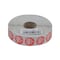 National Checking .75" Circle Trilingual Permanent Red Wednesday Label, PK2000 P7503R - alternate 1